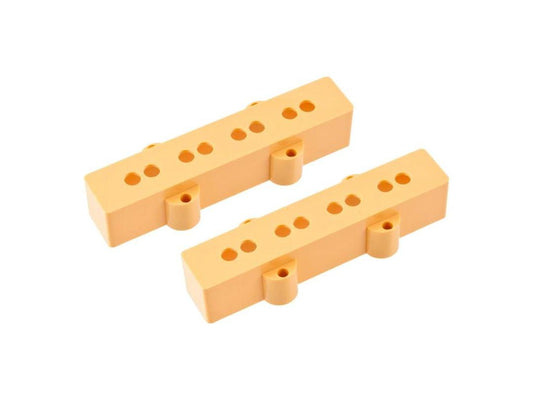 Allparts Pickup Covers for Jazz Bass - 2 Pieces/Cream