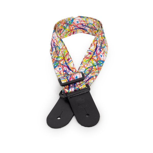 Profile Terylene Multi-Colour Printed Strap - Paint Splash