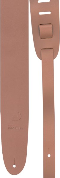 Profile 2.5” Basic Leather Guitar Strap - Tan