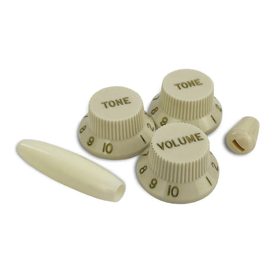 Allparts PK-0178 Complete Knob Set for Stratocaster - Parchment