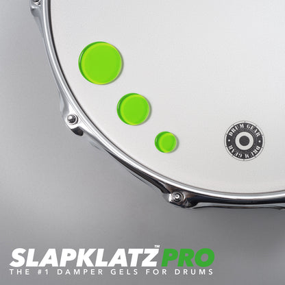 SlapKlatz Pro Damper Gel Pack 12 Pack - Alien Green