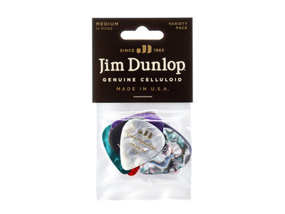 Dunlop PVP106 Celluloid Variety Pack - Medium/12 Pack