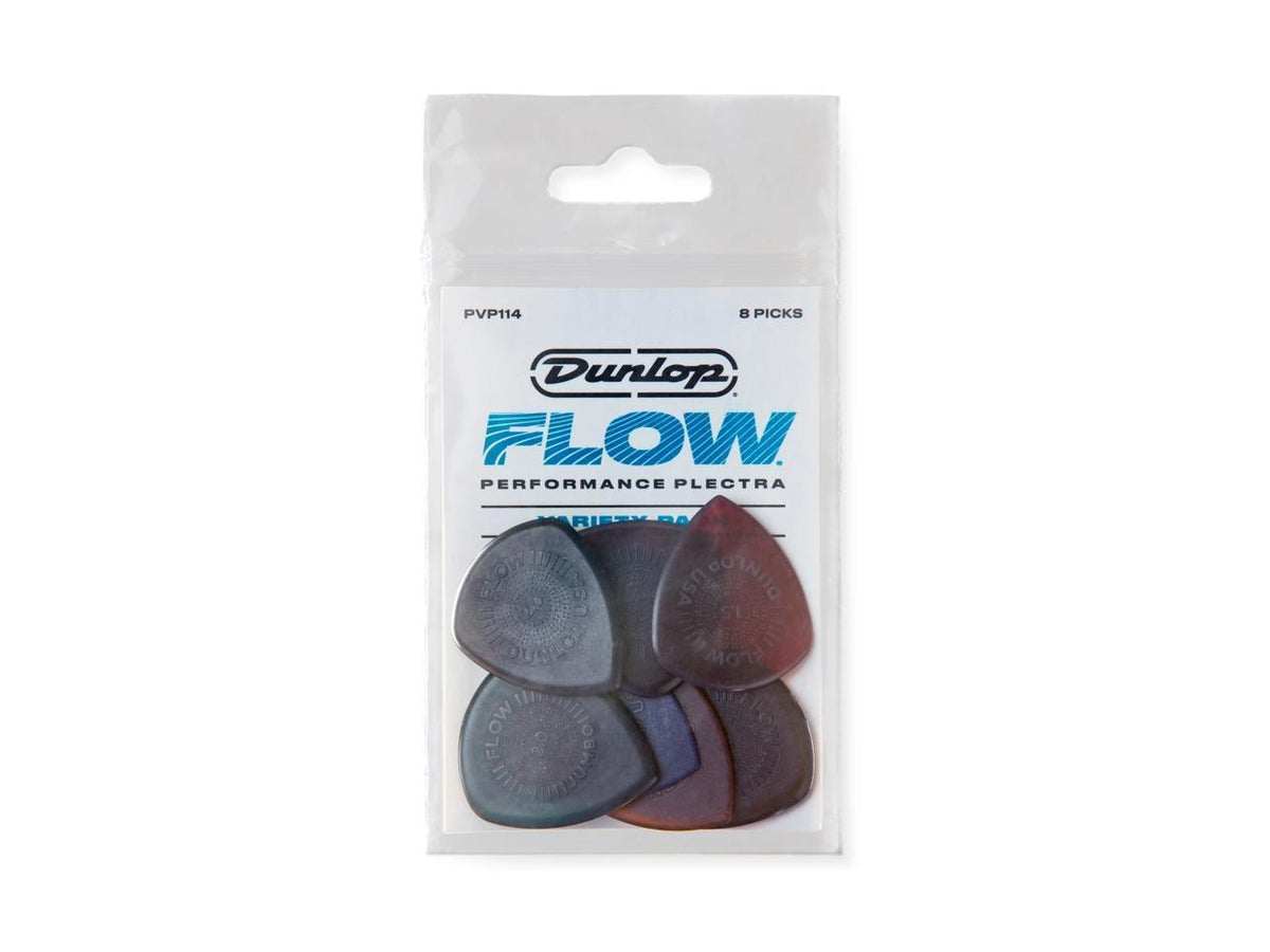 Dunlop PVP114 Flow Variety Pick Pack - 8 Pack