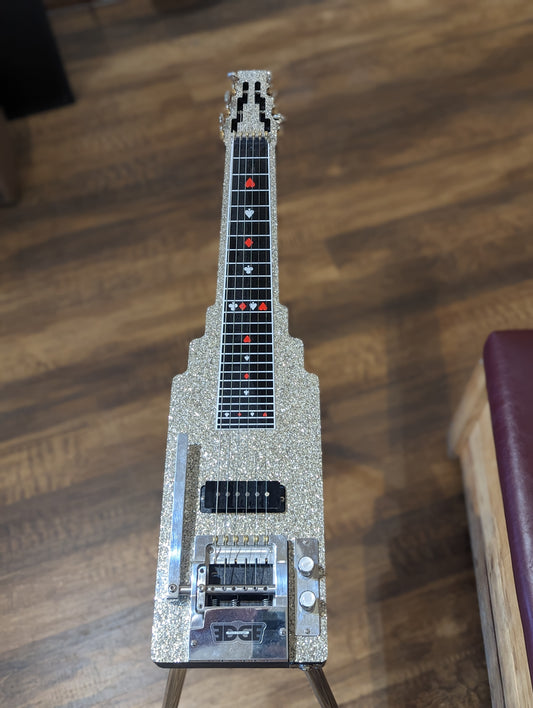 Jackson SlideKing LS Lap Steel w/Bender & Gig Bag - Silver Sparkle (Used)