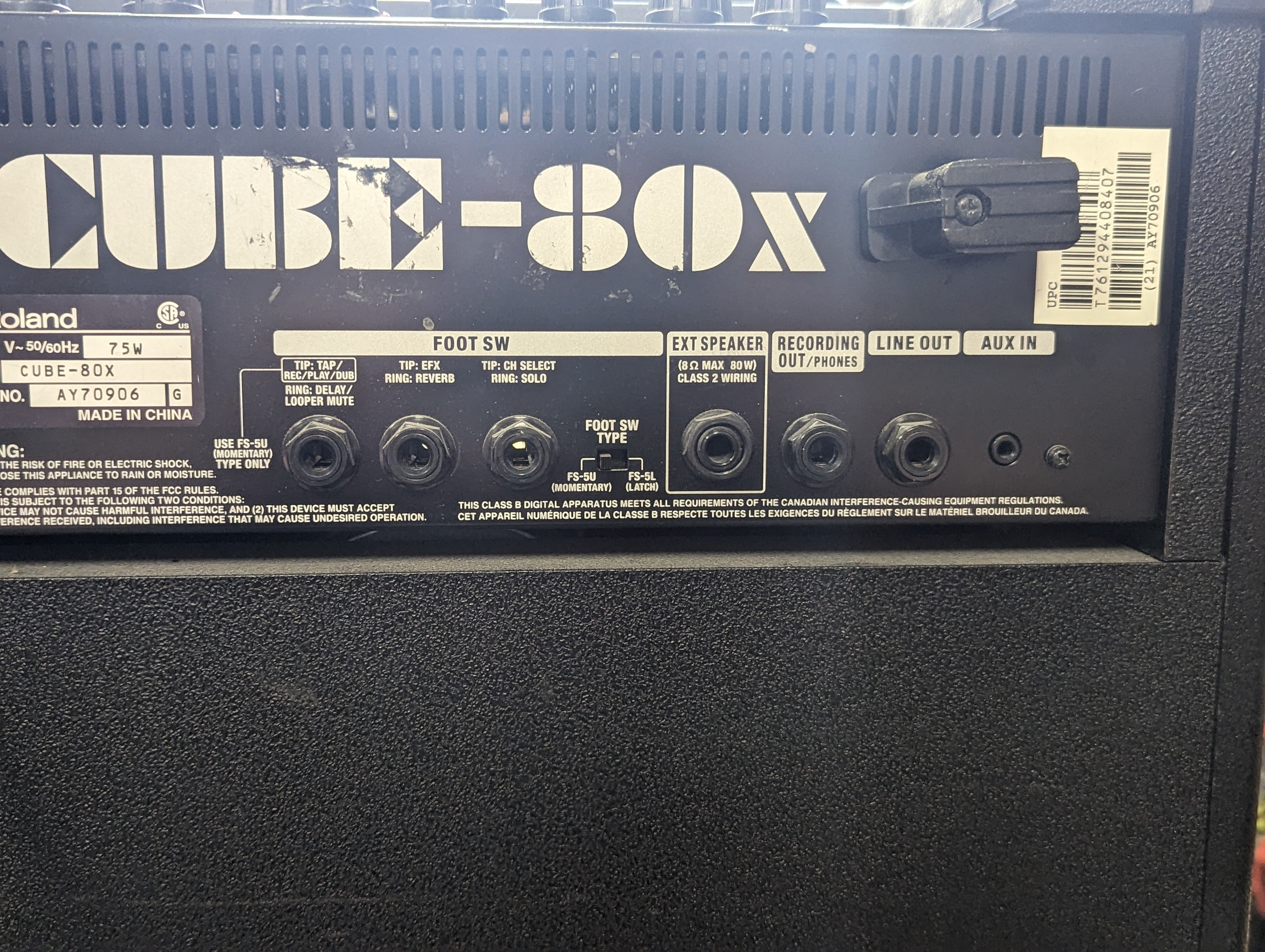 Roland Cube 80x Guitar Amp Used