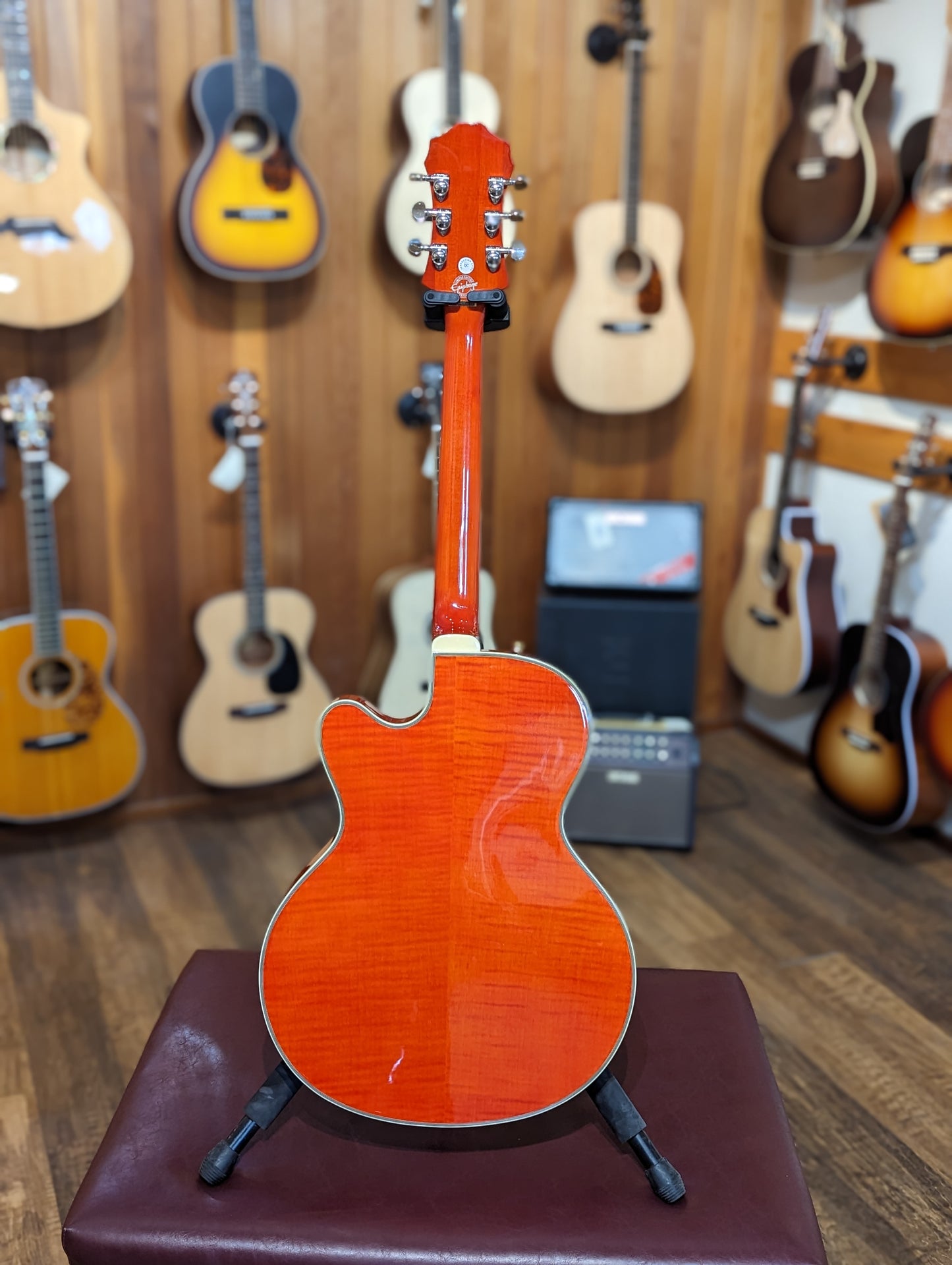 Epiphone Emperor Swingster Hollowbody Guitar w/Gig Bag - Sunrise Orange (2019)