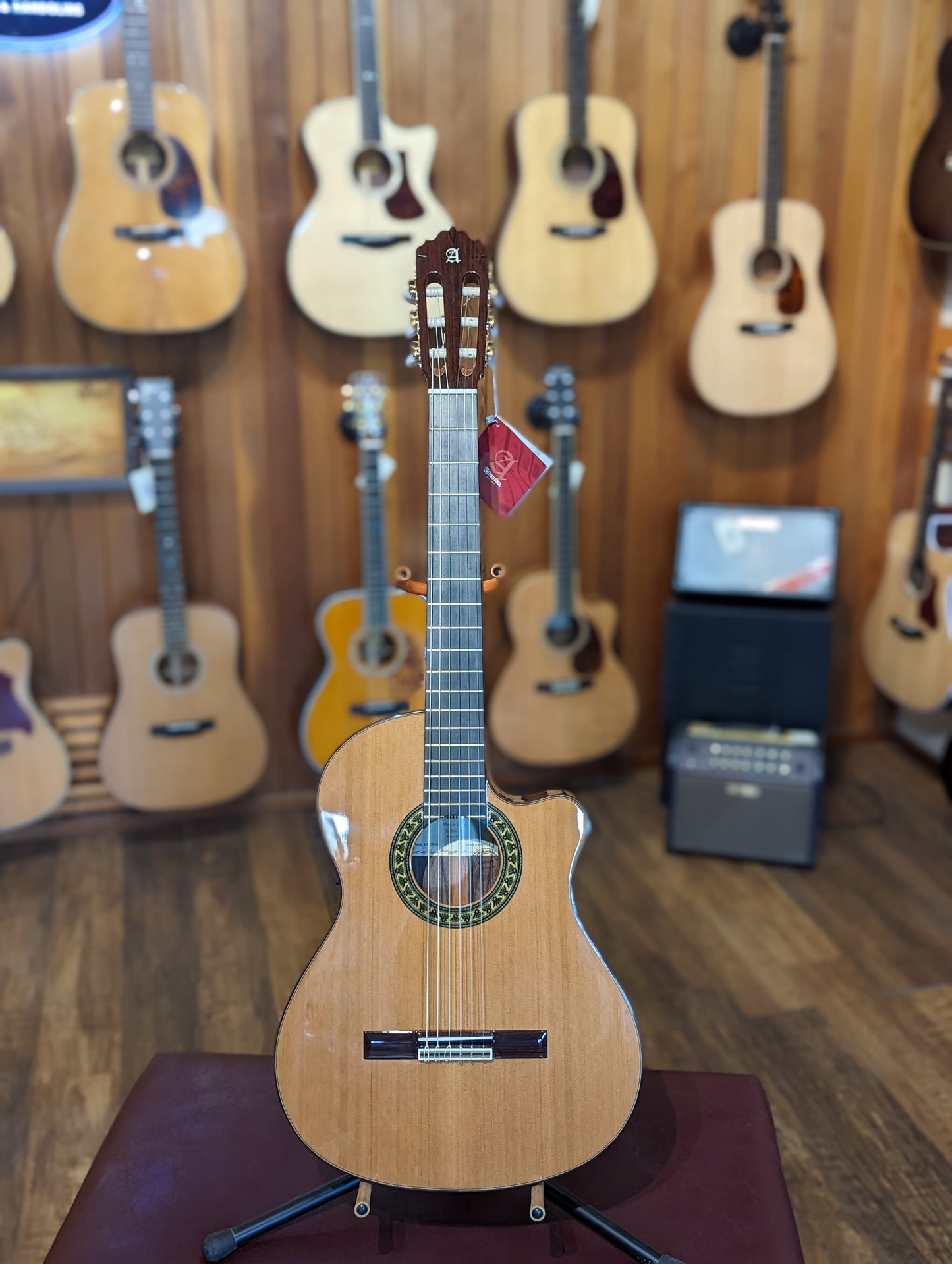 Alhambra 5P CT Cutaway Classical Guitar w/Fishman Pickup & Gig Bag