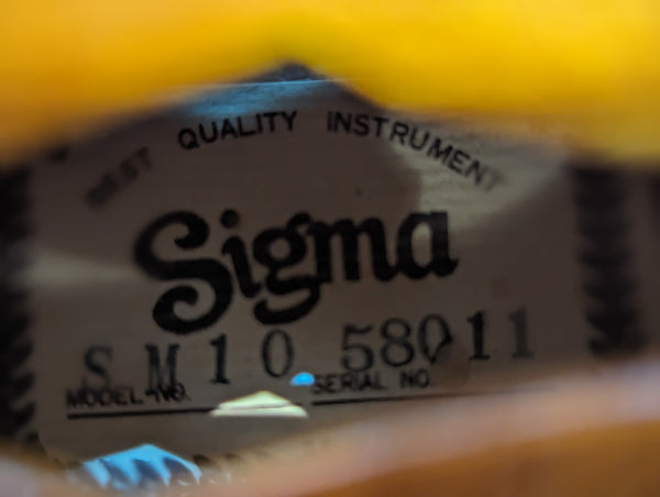 Sigma SM-10 Solid Top Mandolin MIJ w/Case (Used)