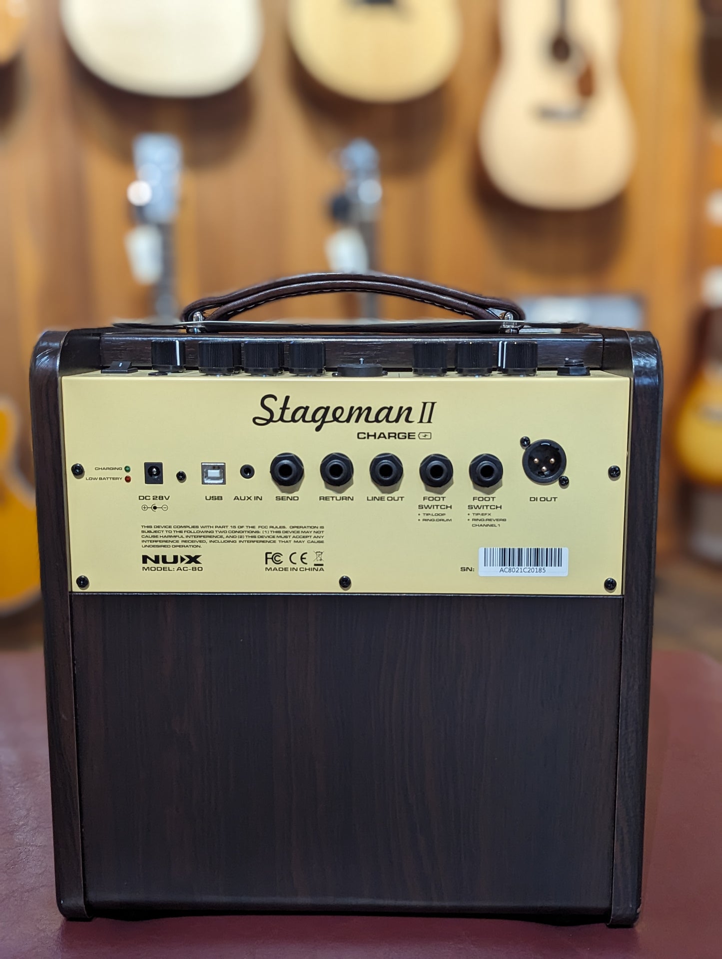 NUX Stageman II Battery Powered Acoustic Guitar Amp (Used)