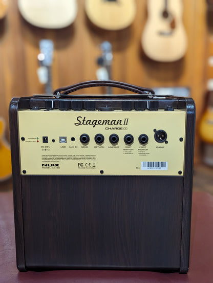 NUX Stageman II Battery Powered Acoustic Guitar Amp (Used)