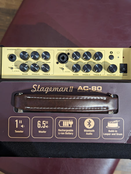 NUX Stageman II Battery Powered Acoustic Guitar Amp (Used)