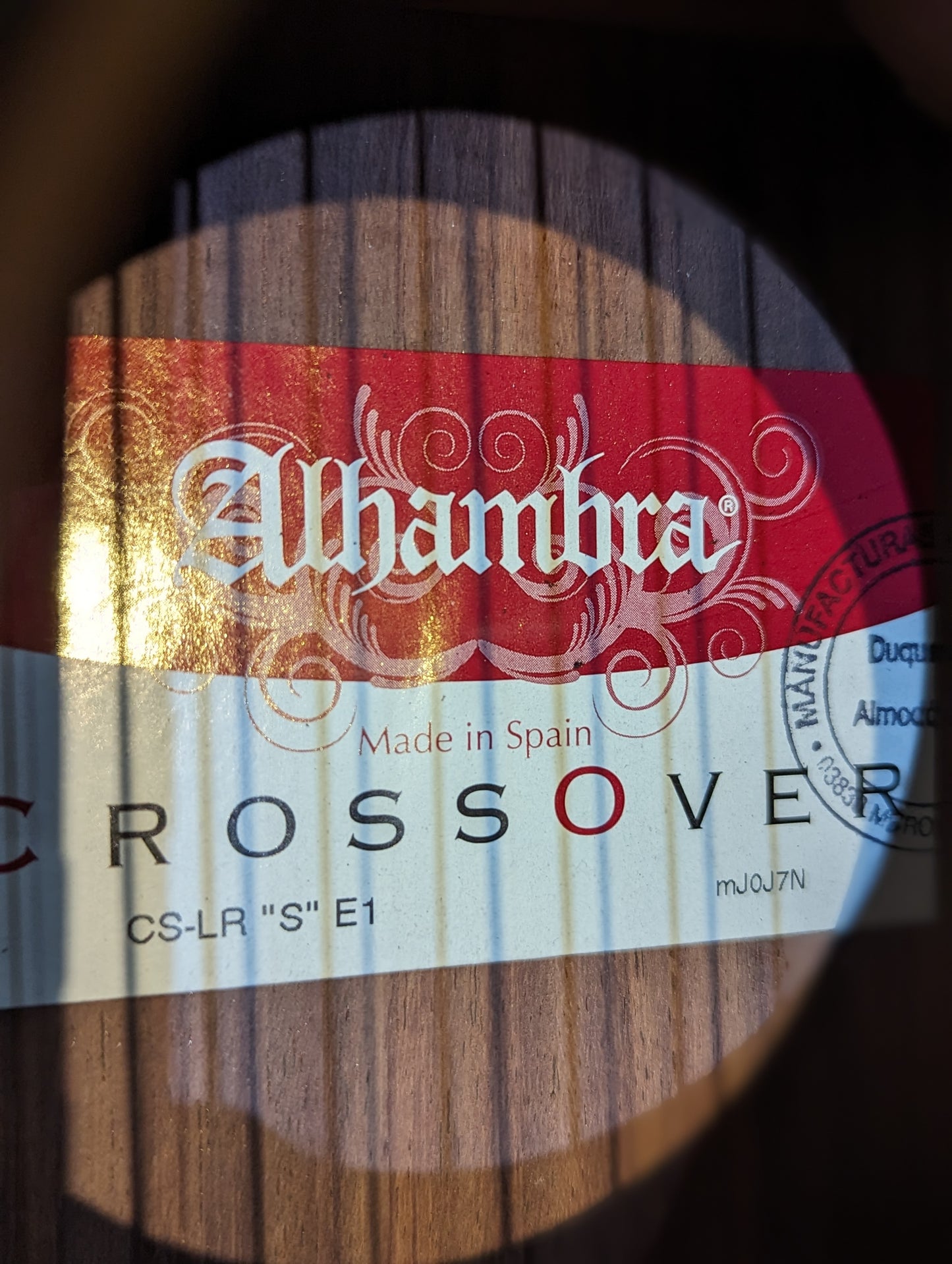 Alhambra CS-LR CW Crossover Electric/Acoustic Classical Guitar w/Gig Bag