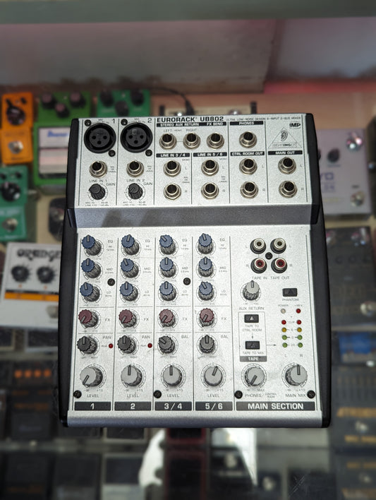 Behringer Eurorack UB802 8-Input 2-Bus Mixer (Used)