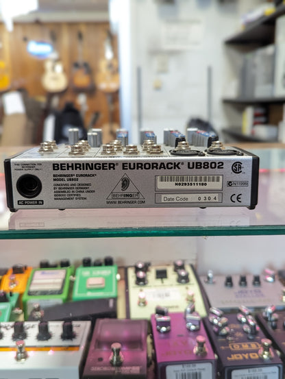 Behringer Eurorack UB802 8-Input 2-Bus Mixer (Used)