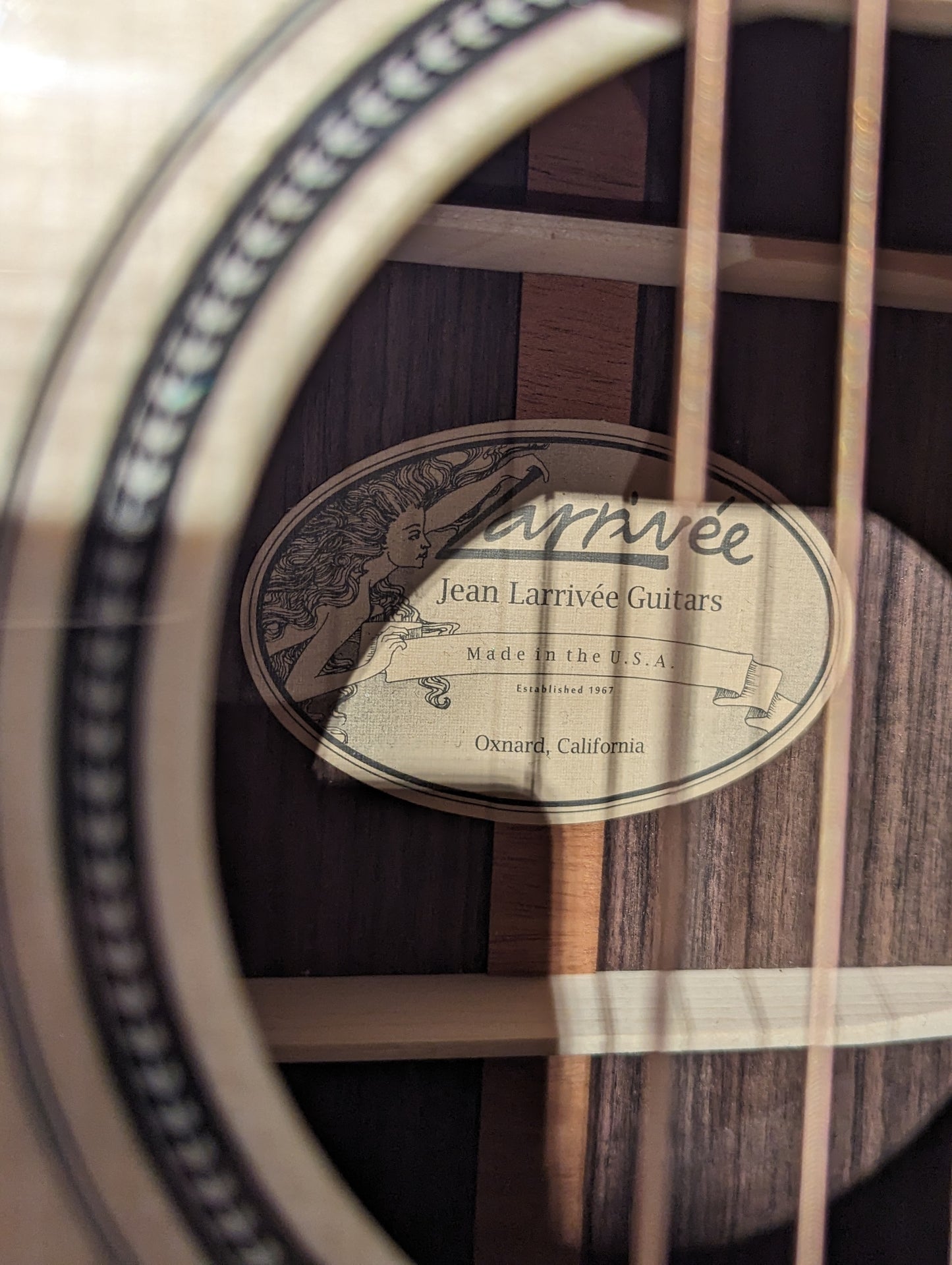 Larrivée D-60 JCL Special Dreadnought Acoustic Guitar w/Case (2022)