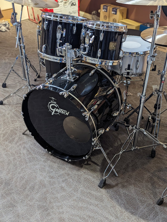 Gretsch USA Jasper Shell 5 Piece Drum Set - Piano Black (1990's)