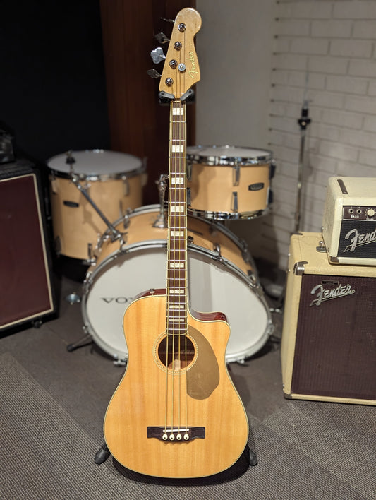 Fender Kingman Acoustic/Electric Bass Guitar - Natural (Used)