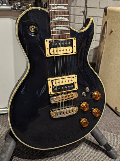 Aria MIJ PE-R80 Electric Guitar - Gloss Black (Used)