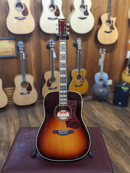 Norman ST50 Cherry Burst HG Anthem Acoustic/Electric Guitar w/Gig Bag (Used)