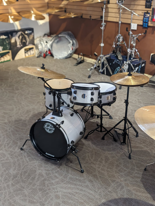 Ludwig Pocket Kit Drum Set w/Cymbals - White Sparkle (Used)