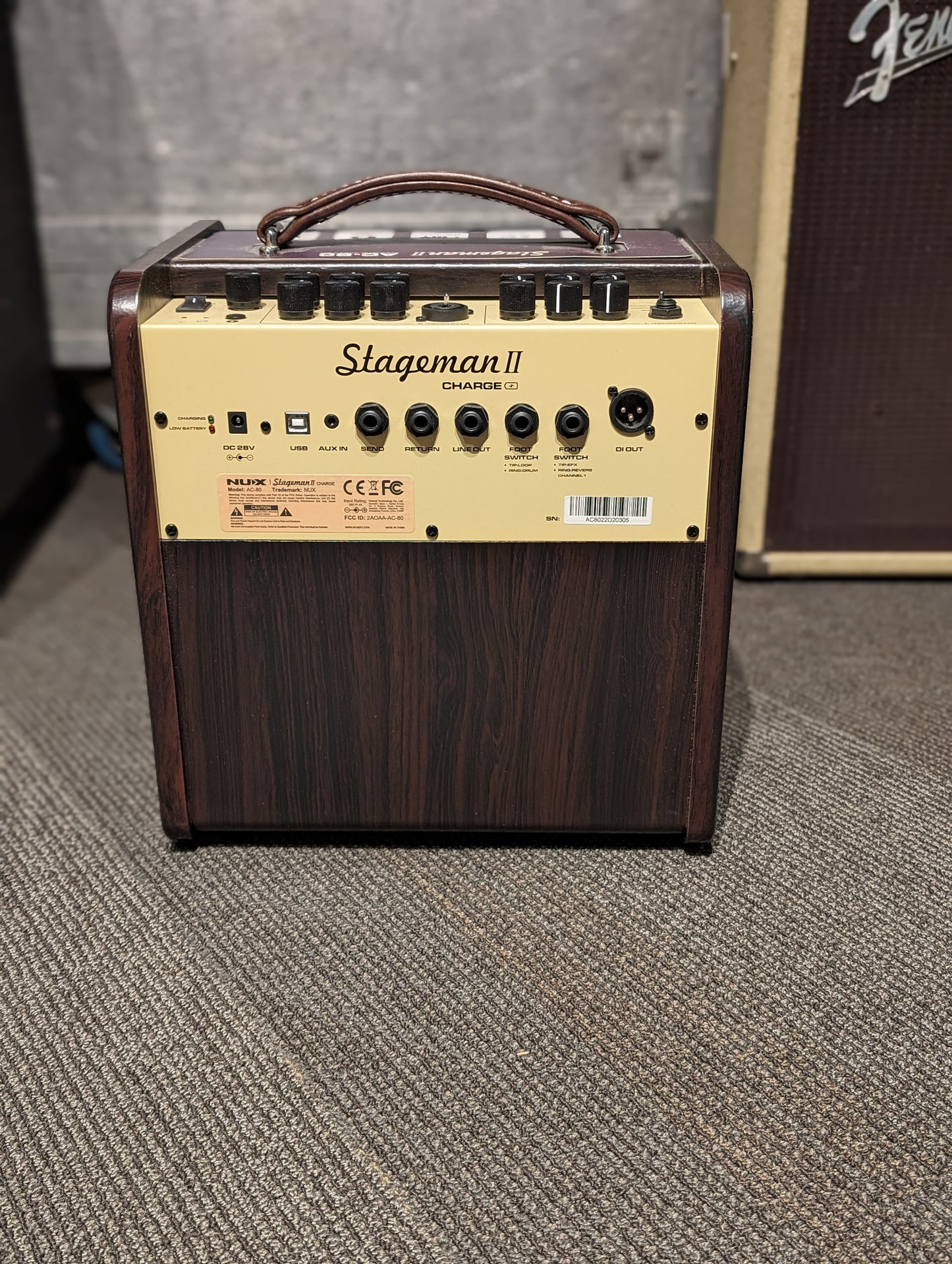 NUX Stageman II Battery Powered Acoustic Guitar Amp (Used)