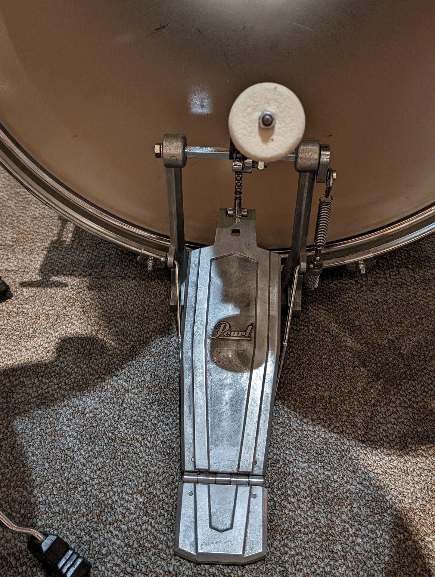 Pearl Export 5 Piece Drum Kit w/Cymbals & Hardware - Antique White (1990's)