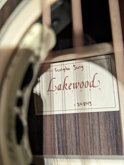 Lakewood Sungha Jung Signature Grand Concert Acoustic/Electric Guitar w/Case Serial #: 34843
