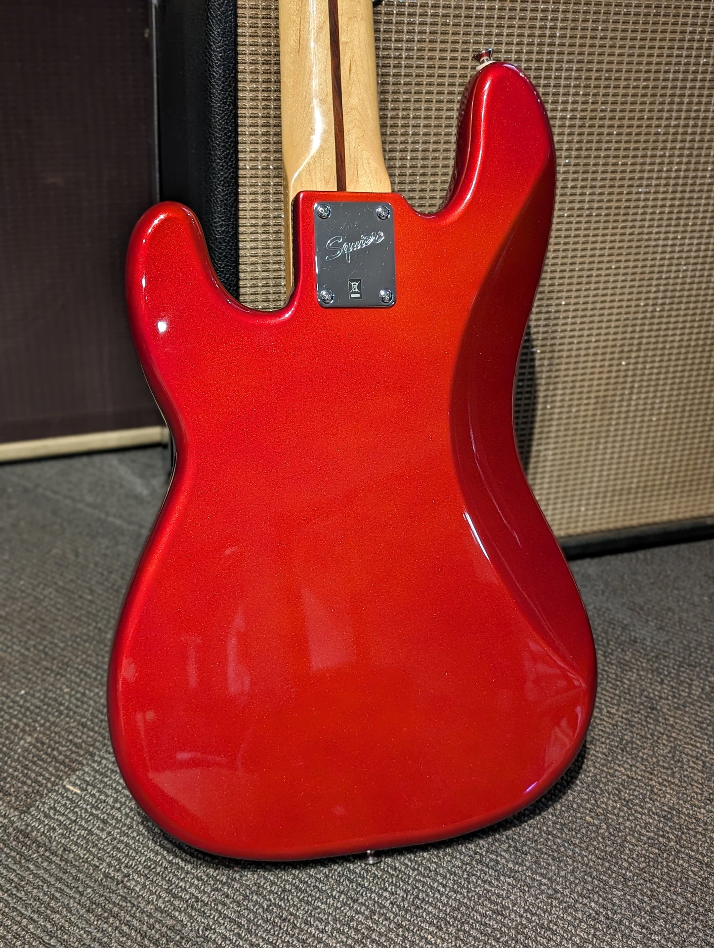 Squier Vintage Modified Precision Bass V w/Case - Candy Apple Red (2014)