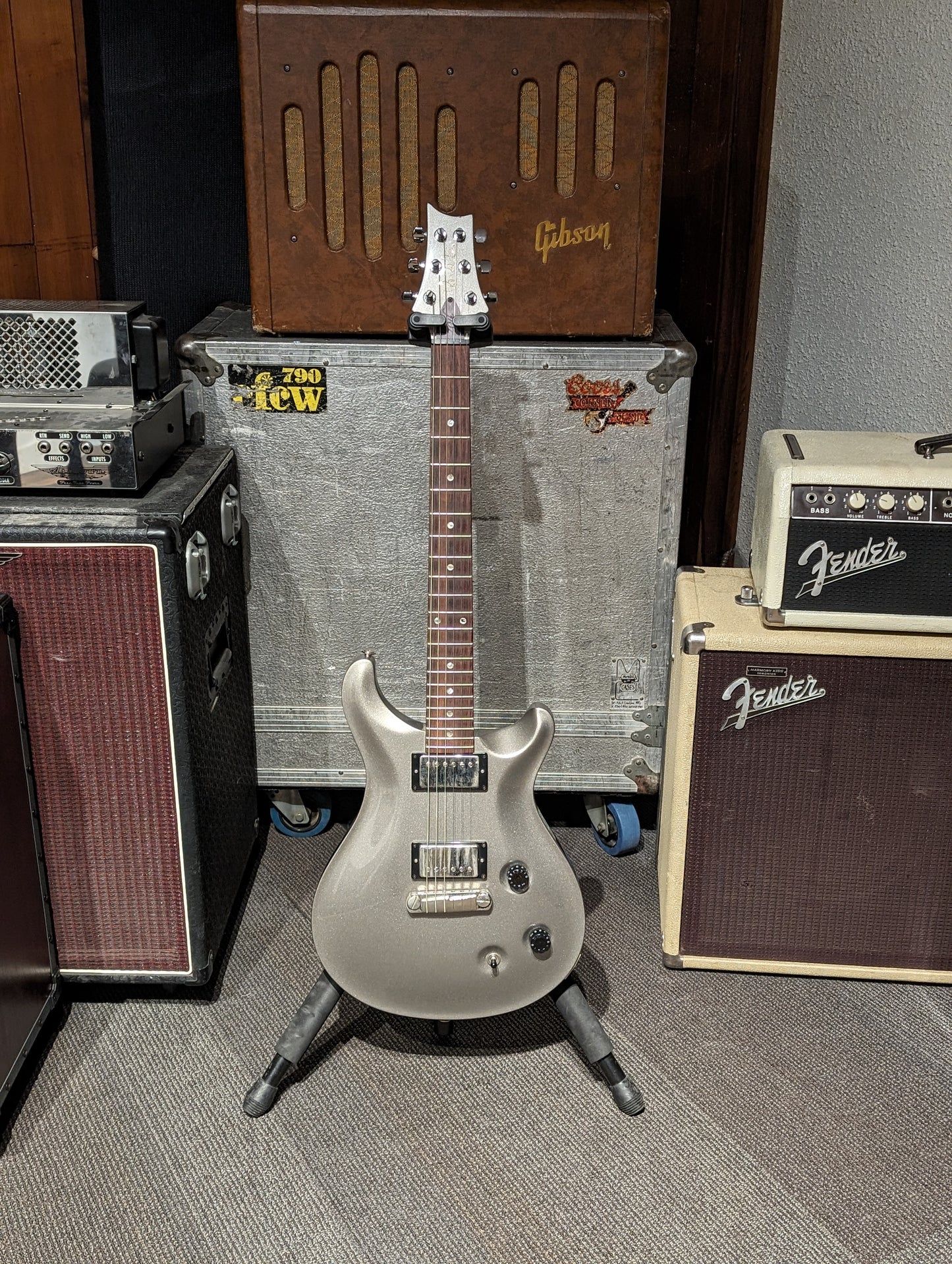 PRS 20th Anniversary Standard 22 Electric Guitars w/Case - Platinum Metallic (2005)