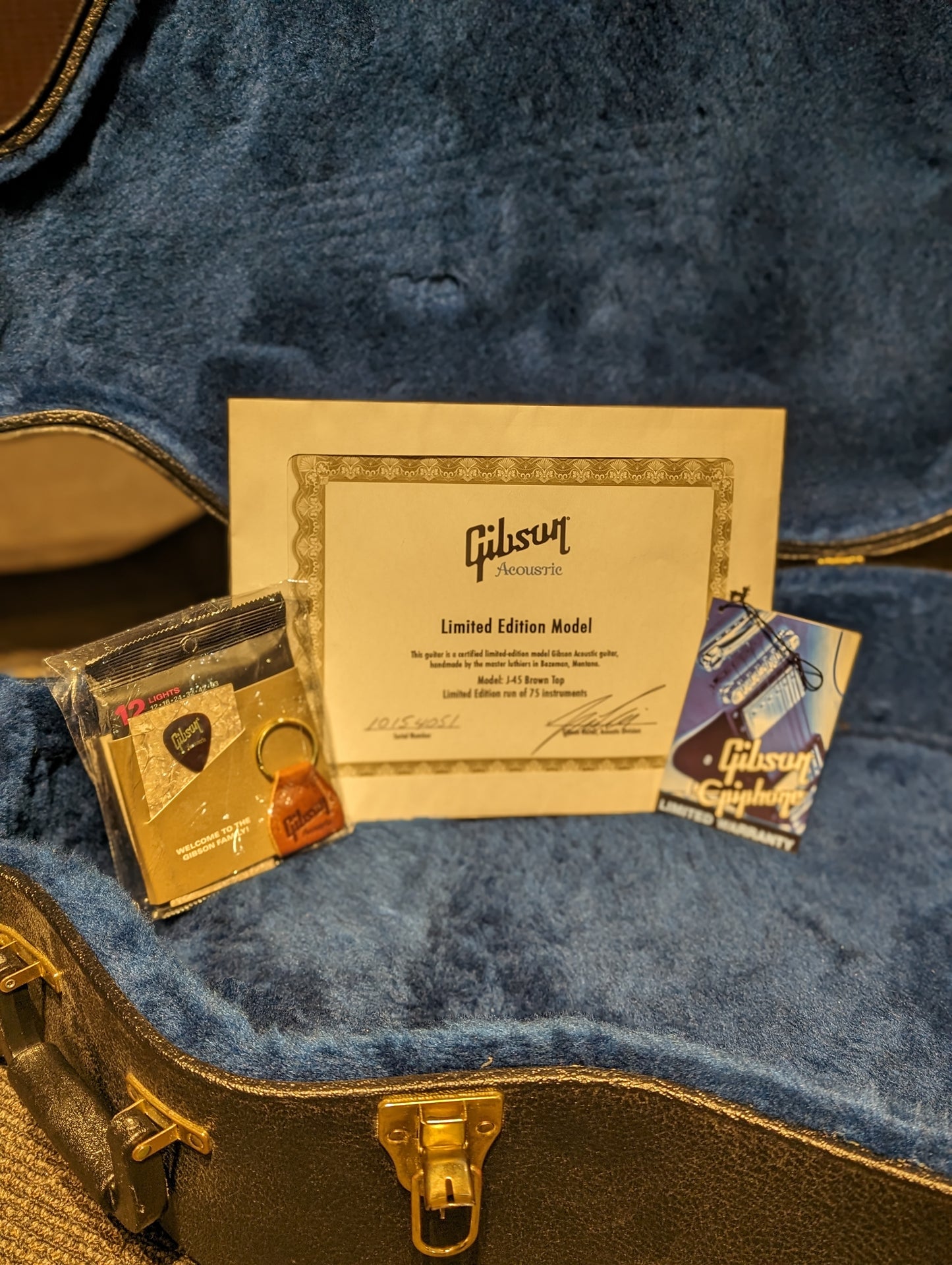 Gibson Custom Shop Limited Edition J-45 Brown Top Acoustic/Electric Guitar w/Case (2014)