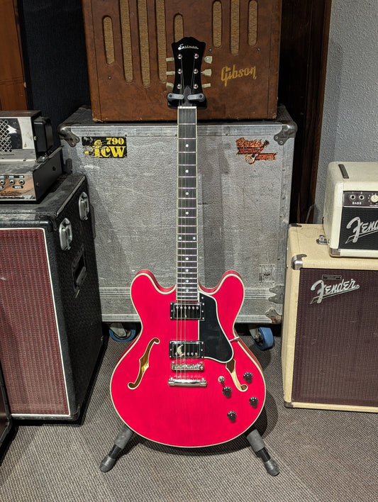 Eastman T386 Thinline Electric Guitar w/Case - Red (Serial# P2301833)