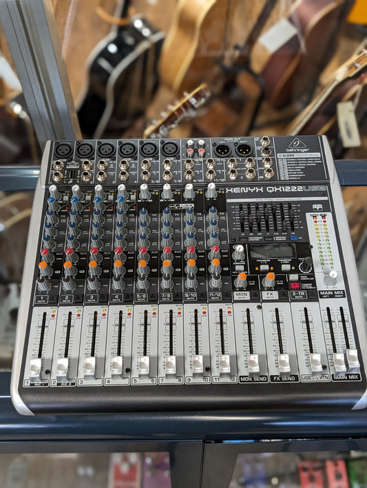 Behringer Xenyx QX1222USB 16 Input 2/2/-Bus Mixer (Used)