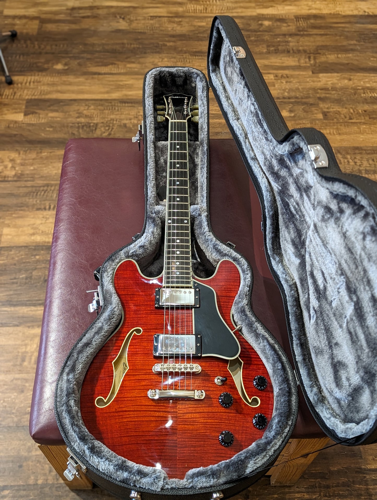 Eastman T484 Thinline Hollowbody Electric Guitar w/Case - Classic Finish (2019)