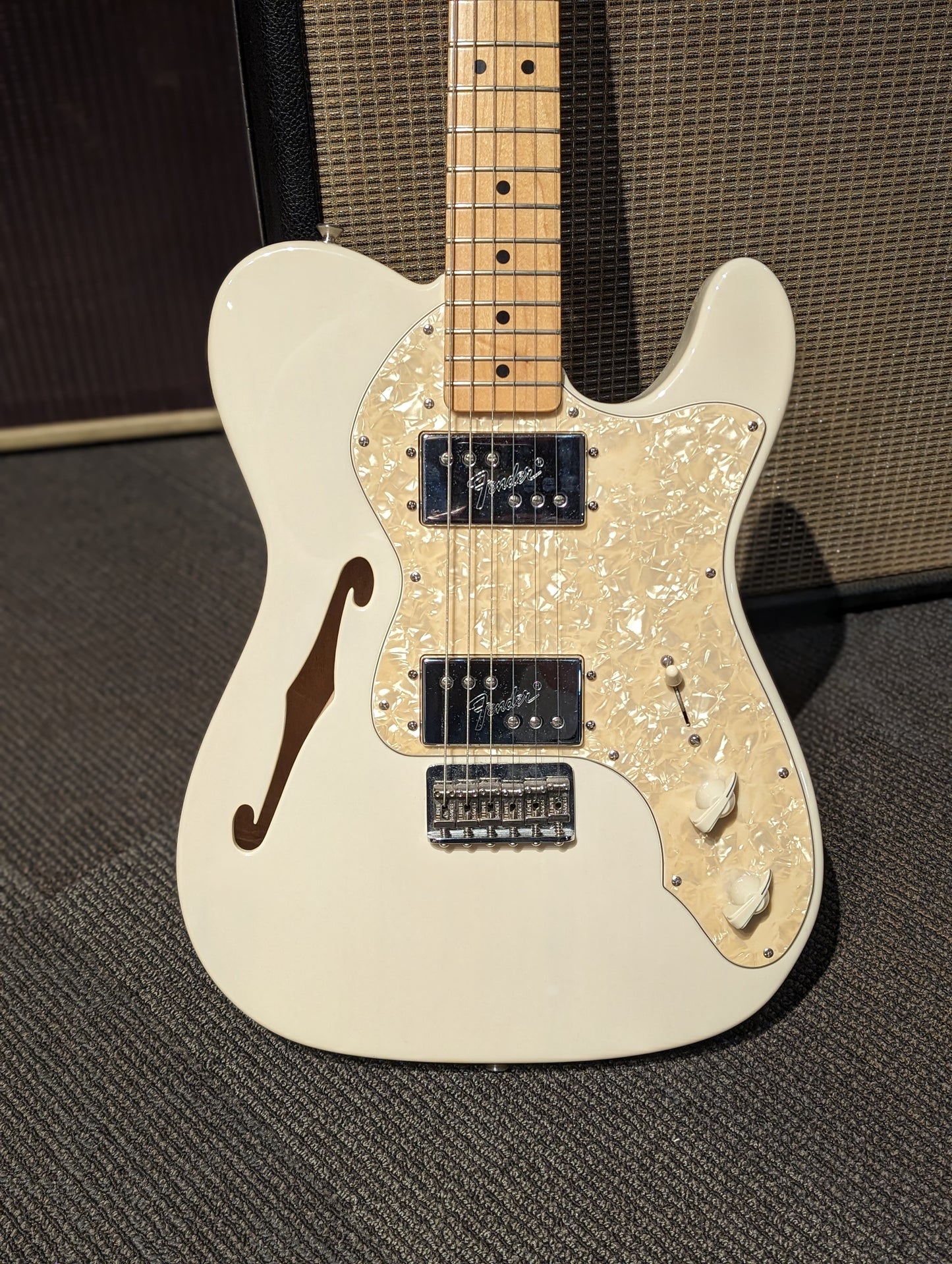 Fender FSR '72 Thinline Telecaster Deluxe w/Gig Bag - White Blonde (2009)