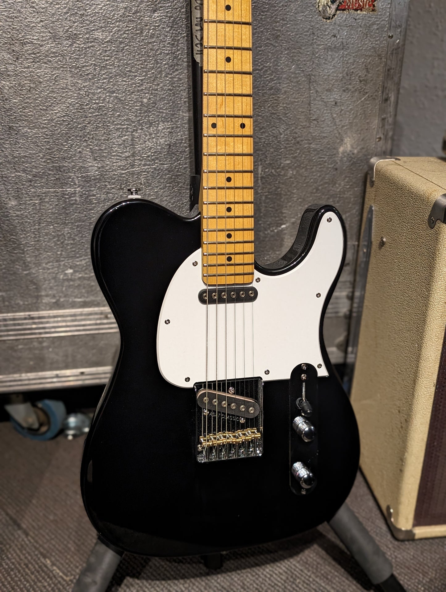G&L Tribute ASAT Classic Electric Guitar - Gloss Black (Serial# 2310000484)