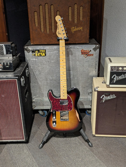 G&L ASAT Classic Bluesboy Semi-Hollow Left Handed Electric Guitar - 3-Tone Sunburst