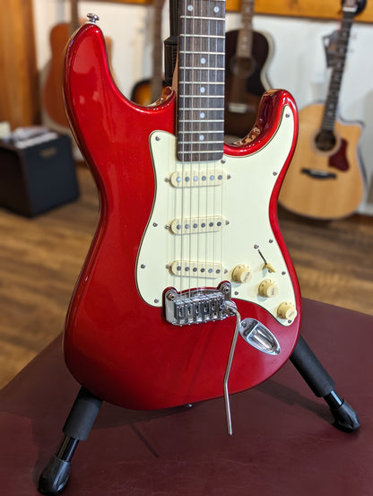 G&L Tribute Legacy Electric Guitar - Candy Apple Red w/Matching Headstock (2015)