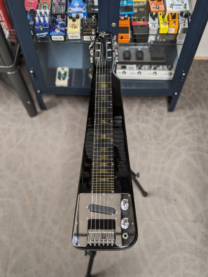 Rogue RLS-1 Lap Steel Guitar w/ Stand & Gig Bag - Metallic Black (Used)