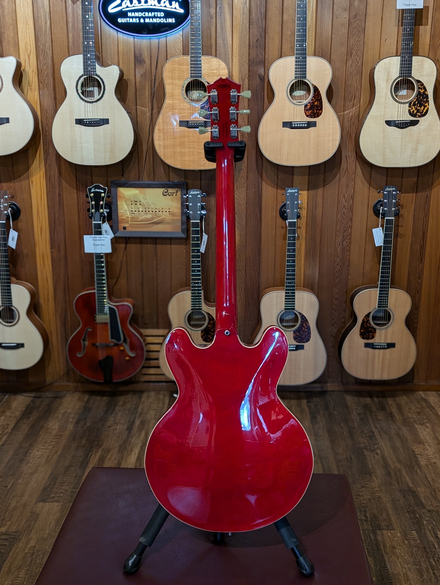 Cort Source BV Semi-Hollow Electric Guitar - Cherry Red (Used)