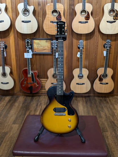 Eastman SB55/V-SB Single Cut Electric Guitar w/Case - Antique Vintage Burst (Serial #12757606)