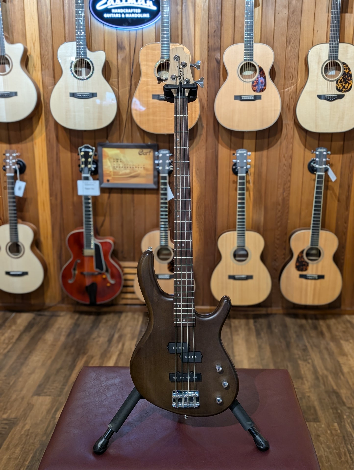 Cort Action PJ Electric Bass Guitar - Open Pore Walnut (Used)