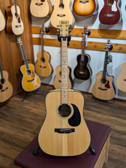 Ibanez Concord 670 Dreadnought Acoustic Guitar w/Gig Bag - Natural (1978)