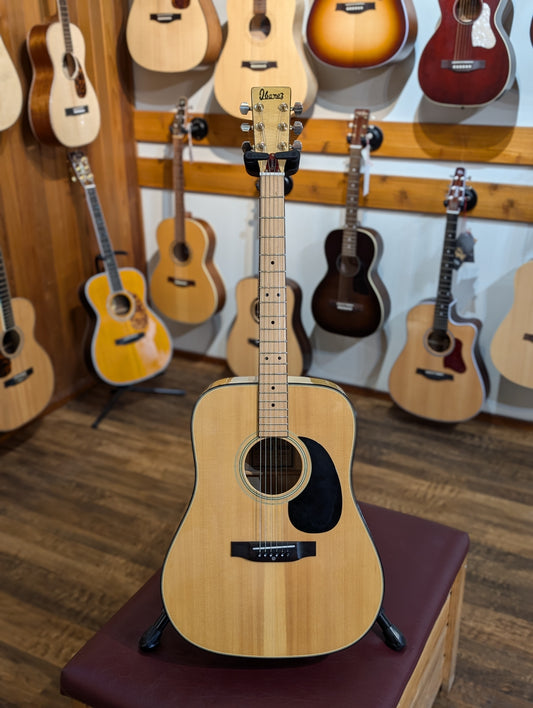 Ibanez Concord 670 Dreadnought Acoustic Guitar w/Gig Bag - Natural (1978)