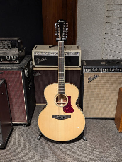 Eastman AC330E 12-String Jumbo Acoustic/Electric Guitar w/Case - Natural (Serial #M2411448)