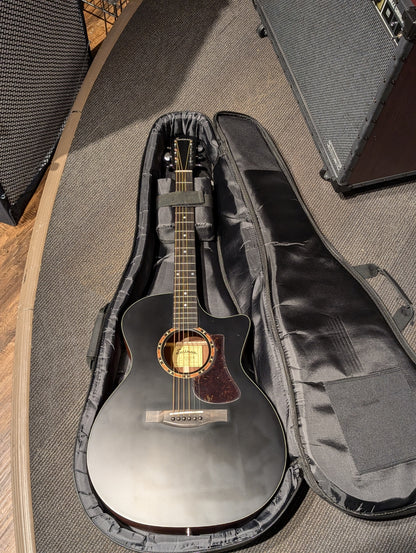 Eastman AC122-2CE Grand Auditorium Acoustic/Electrc Guitar w/Gig Bag - Black (Serial #M2237685)
