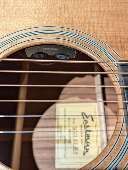Eastman AC122-1CE Deluxe Acoustic/Electric Guitar w/Gig Bag - Thermo-Cure Natural (Serial #M2410644)