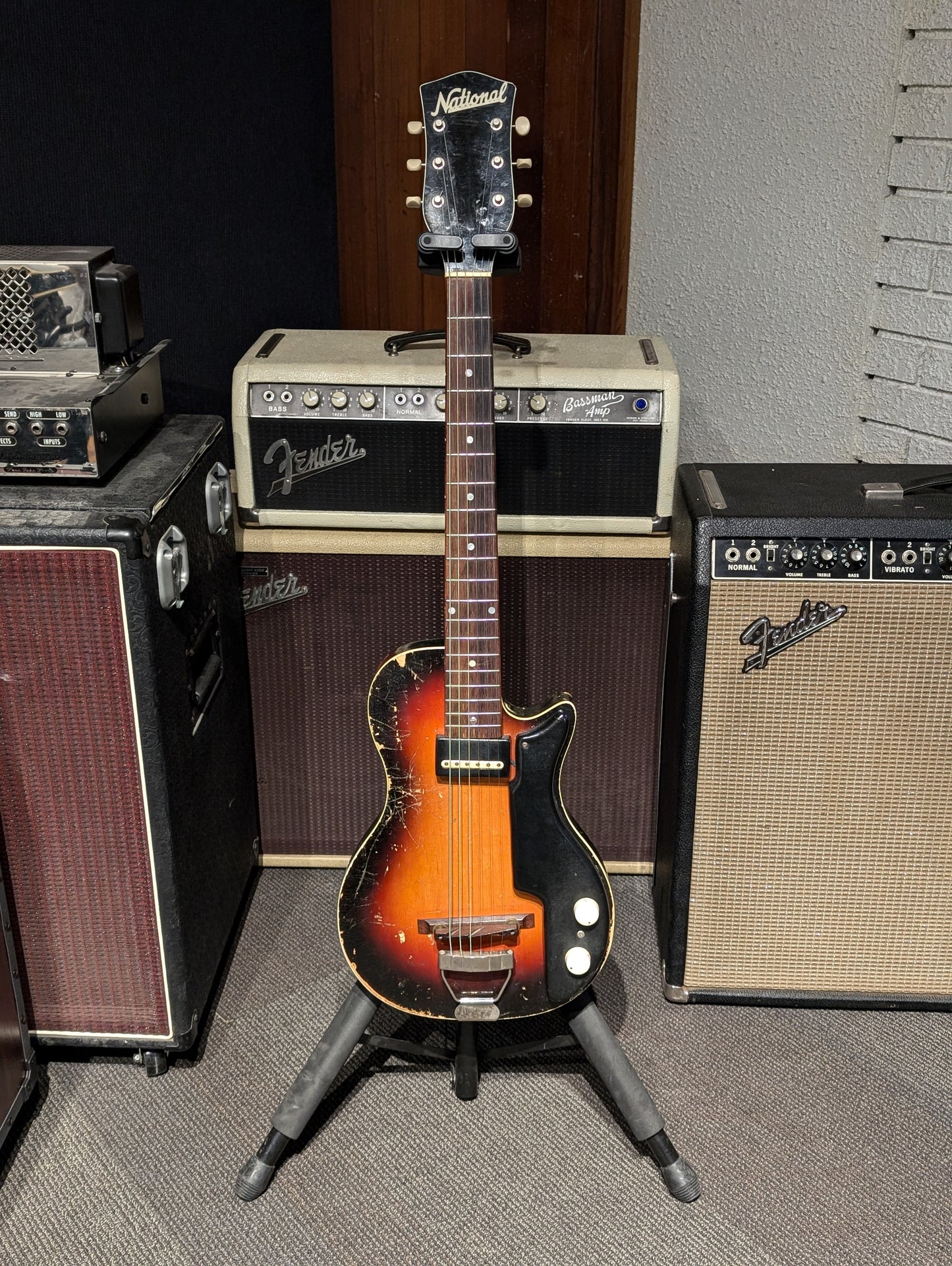 National 1123 Solid Body Electric Spanish Guitar w/Case (1954)