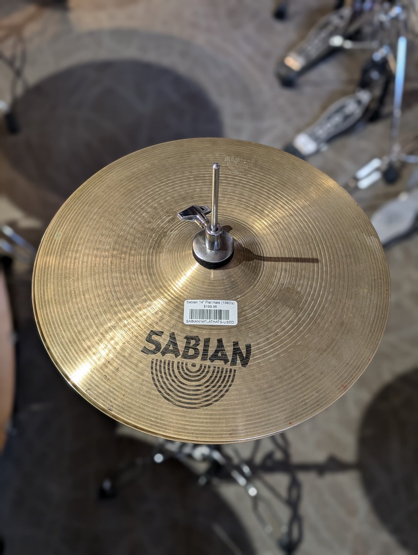 Sabian 14" Flat Hats (1980's)