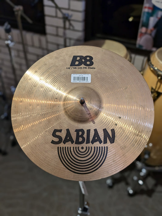 Sabian B8 14" Hi Hat Cymbals (Used)