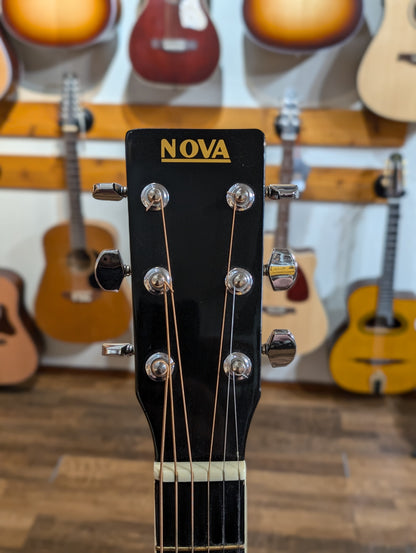 Nova Dreadnought Acoustic Guitar - Black (Used)